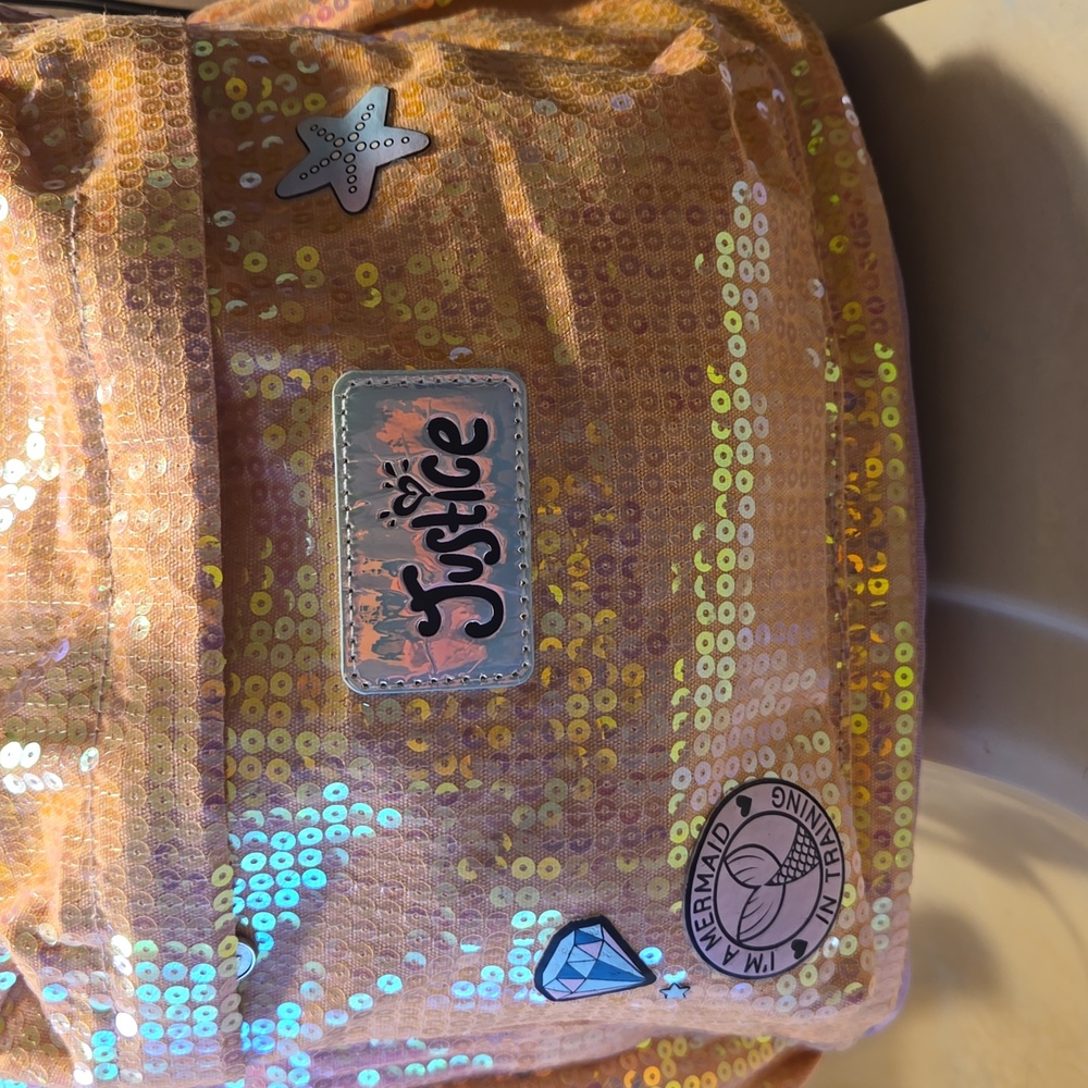 2017 Sequined Justice "I'm Really a Mermaid" Multi-Colored Backpack - Pre-loved - Picture 8 of 16